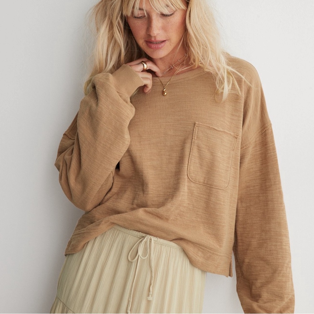 Aerie Endless Summer Crew Sweatshirt - Toasty, Small